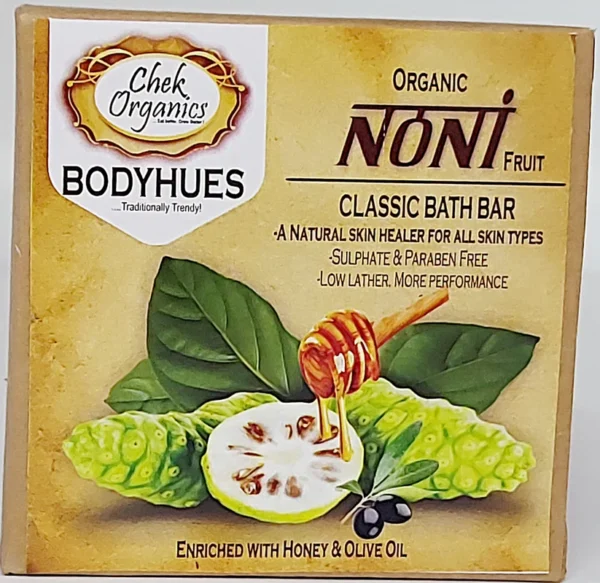 Organic Noni Fruit Bath Bar (100g) - Set of Two